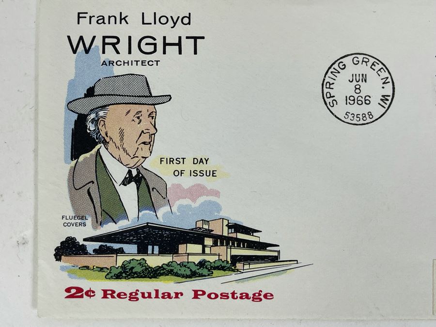 Vintage 1966 Frank Lloyd Wright First Day Cover [Photo 2]