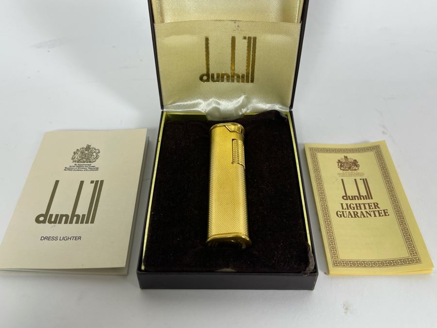 Vintage Dunhill Dress Lighter With Box