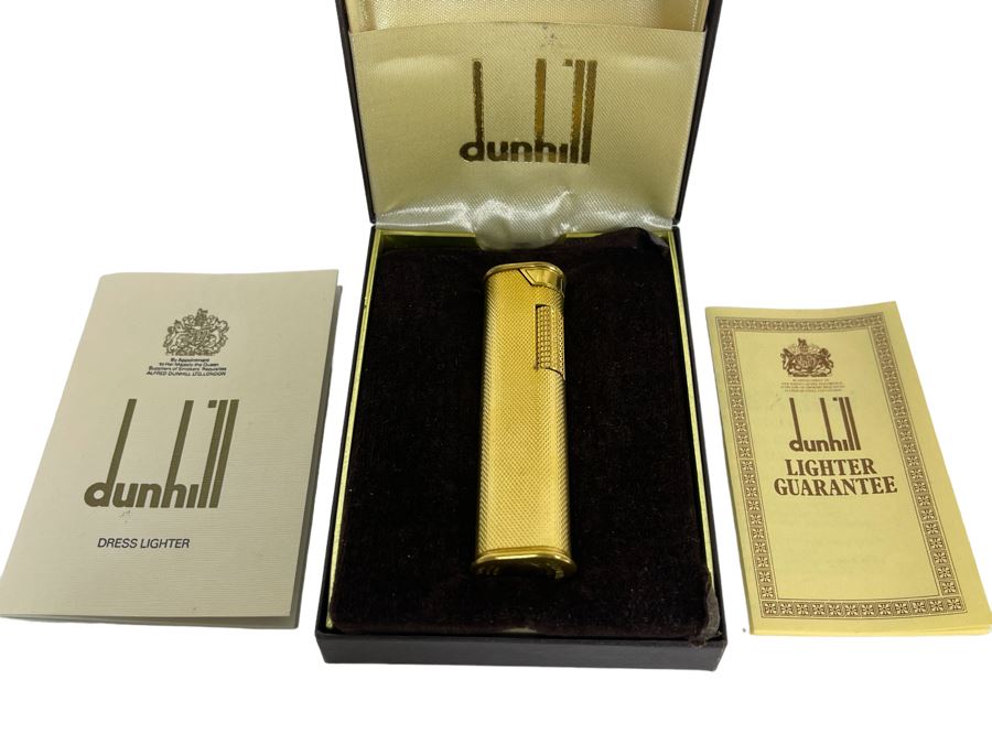 Vintage Dunhill Dress Lighter With Box