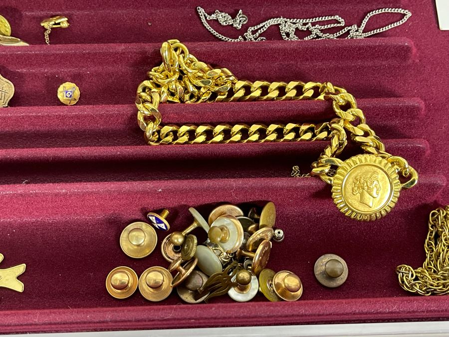 Collection Of Various Vintage Costume Jewelry Including Monet & Christian Dior - See Photos - Watch Is Not Authentic [Photo 9]