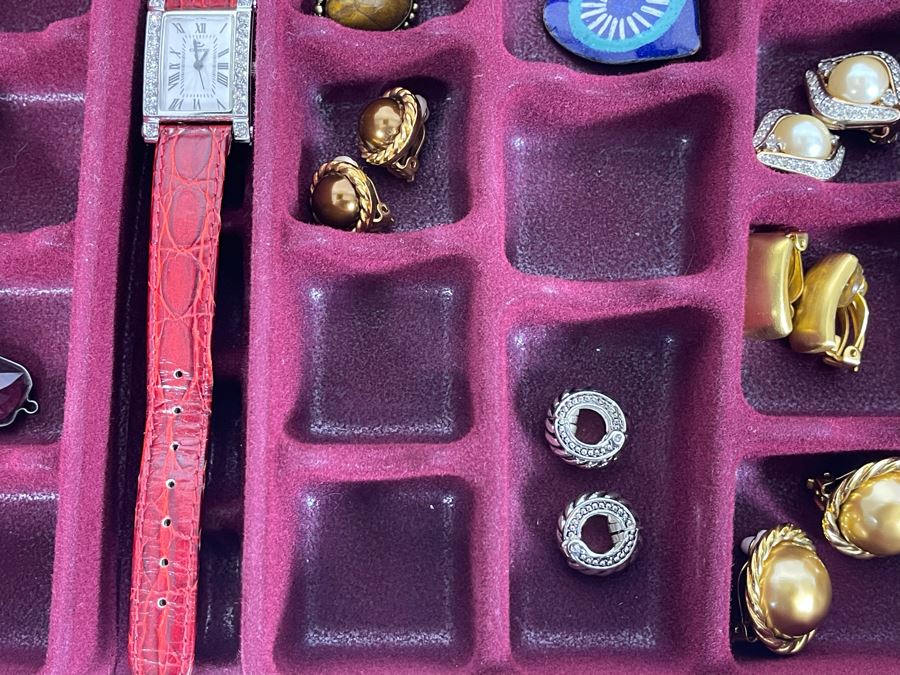 Collection Of Various Vintage Costume Jewelry Including Monet & Christian Dior - See Photos - Watch Is Not Authentic [Photo 18]