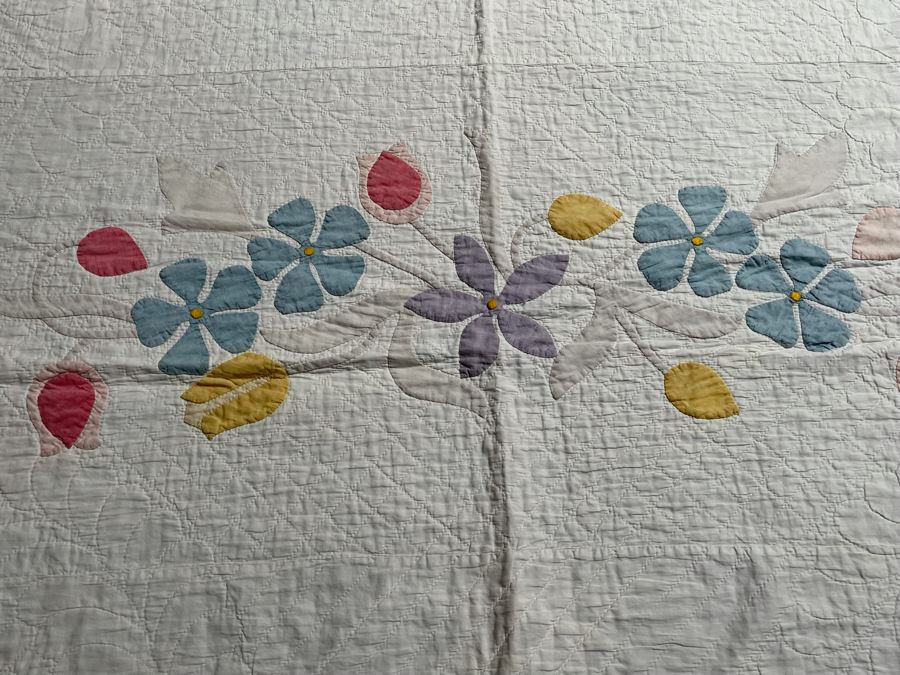 Vintage Handmade Quilt 78 X 84 [Photo 5]