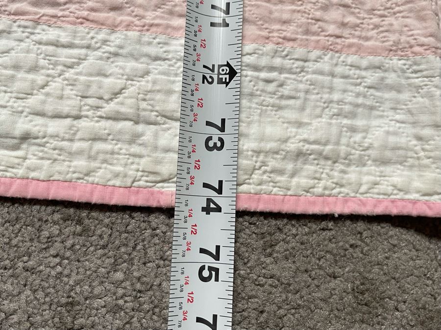 Vintage Handmade Quilt 74 X 74 [Photo 5]