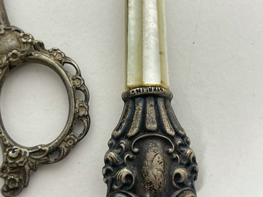 Vintage Sterling Silver Handled Sewing Supplies [Photo 2]