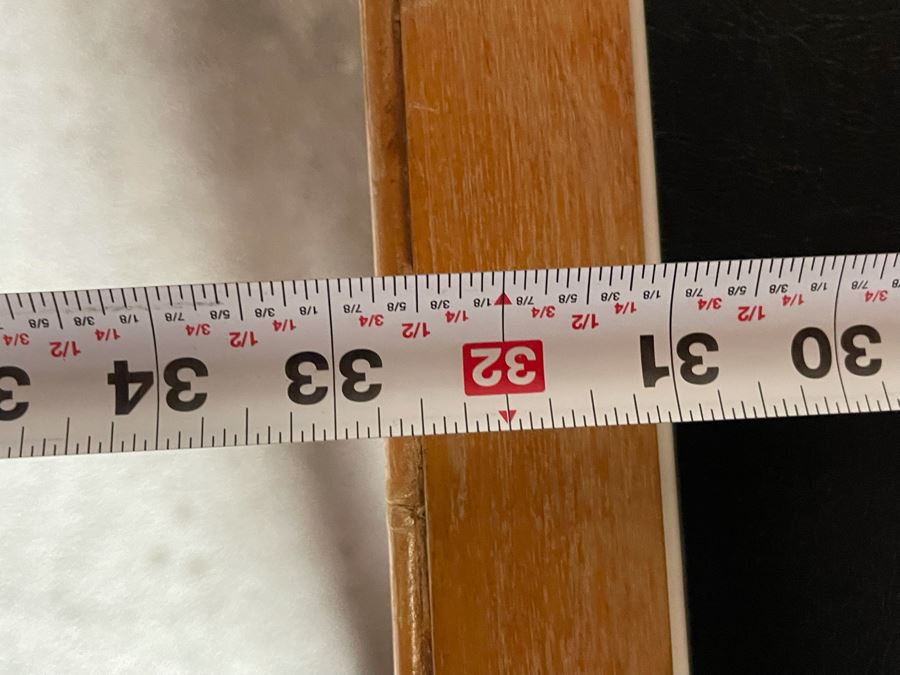 Vintage Wooden Folding Card Table With Bamboo Design 33W X 29H [Photo 6]