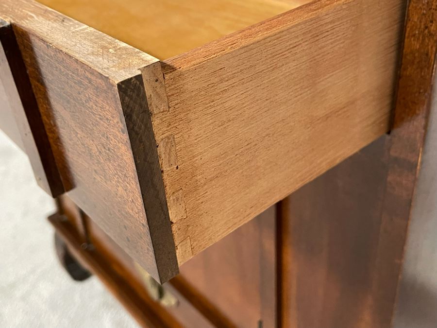 Vintage Chinoiserie Cabinet Side Table 30W X 14D X 30H [Photo 4]