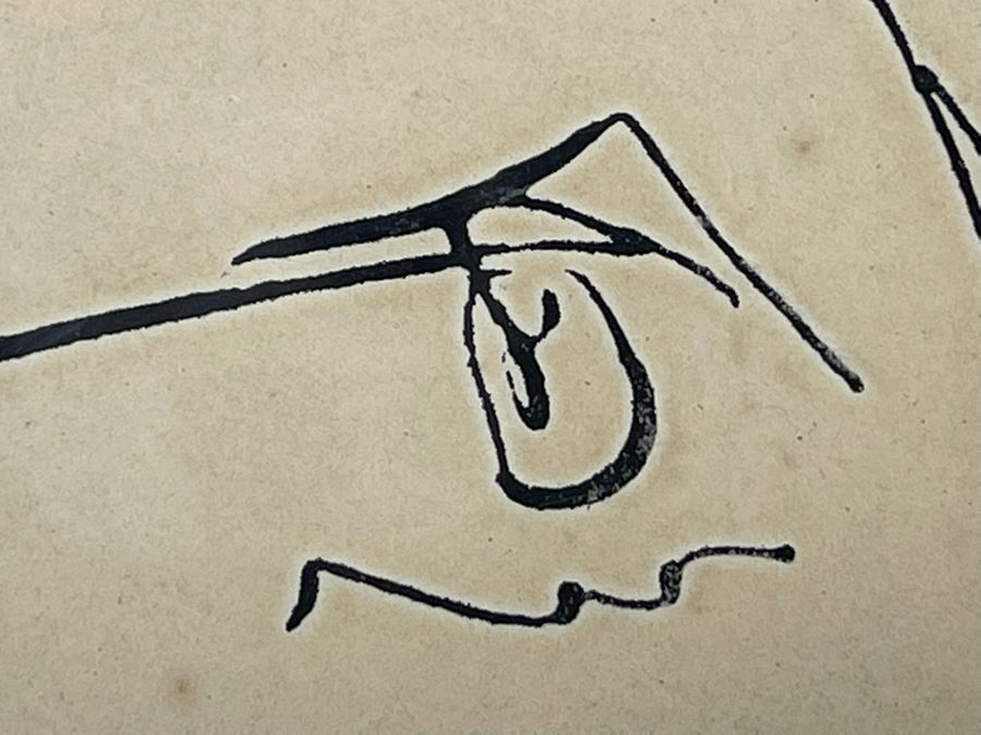 Original Pablo Picasso Etching Titled 'Pour Robie' With Certificate Of Authentication Affixed To The Back Of Frame 7.5W X 9.5H Framed 11 X 14 [Photo 8]