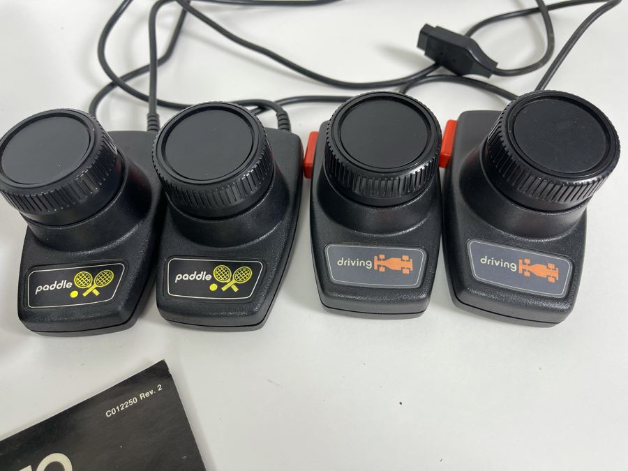 Original ATARI 2600 Video Computer System Video Game System With Original Owner's Manual, Joystick, Paddle Controllers & Driving Controllers - Note Missing Power Cord [Photo 10]