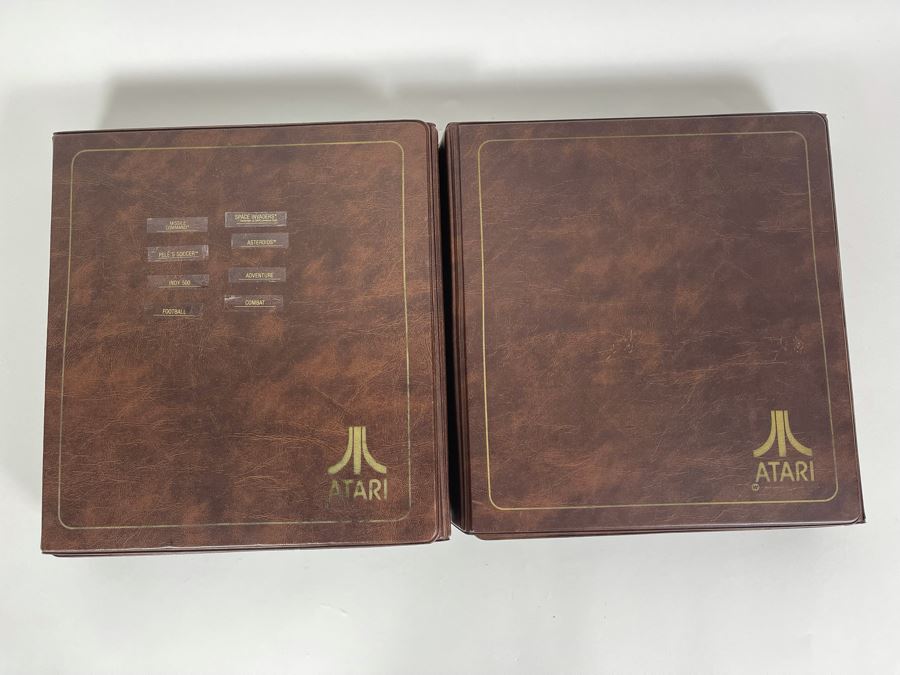 Collection Of Original ATARI 2600 Video Game Cartridges (Some With Original Game Instructions) Plus Pair Of Original ATARI Game Cartridge Storage Cases [Photo 21]