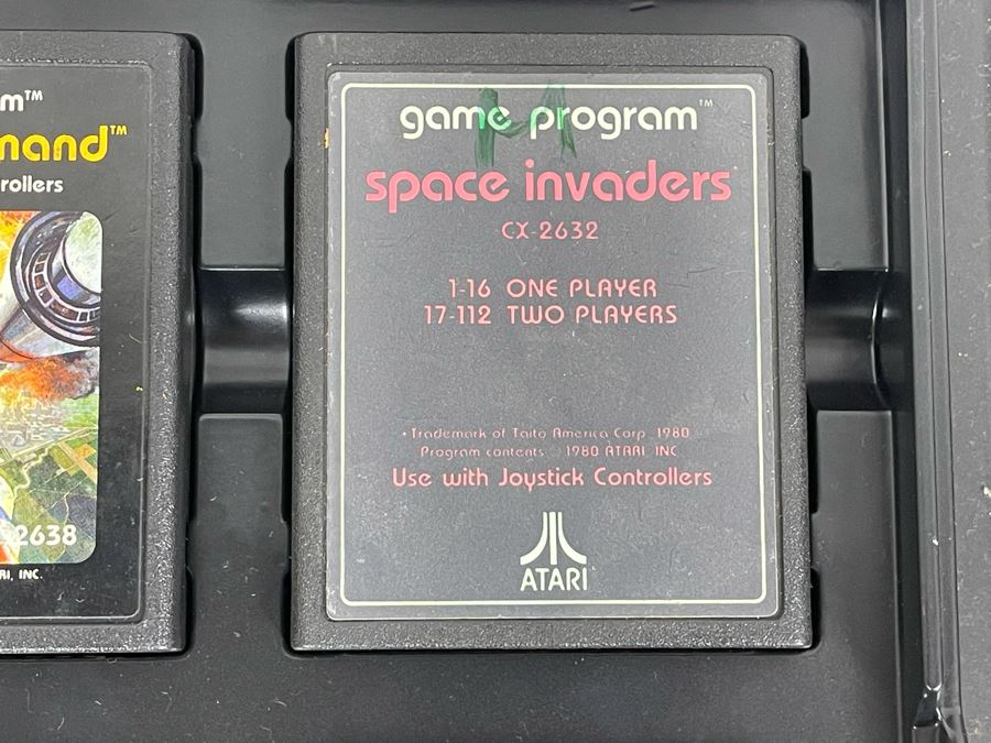 Collection Of Original ATARI 2600 Video Game Cartridges (Some With Original Game Instructions) Plus Pair Of Original ATARI Game Cartridge Storage Cases [Photo 6]