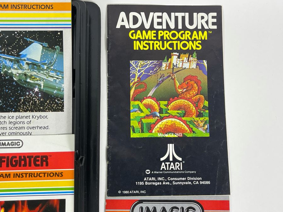 Collection Of Original ATARI 2600 Video Game Cartridges (Some With Original Game Instructions) Plus Pair Of Original ATARI Game Cartridge Storage Cases [Photo 12]