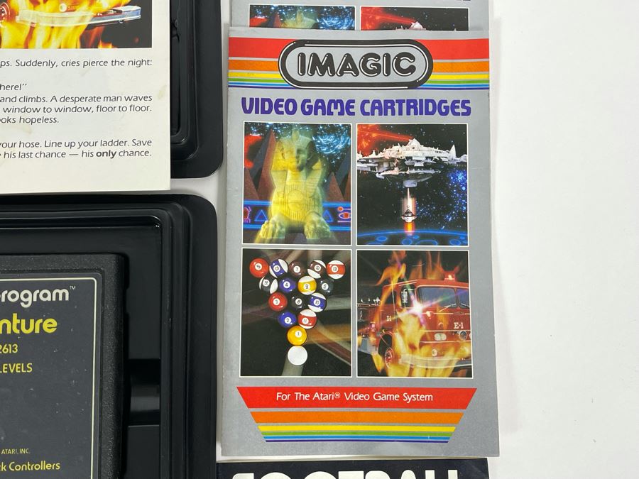 Collection Of Original ATARI 2600 Video Game Cartridges (Some With Original Game Instructions) Plus Pair Of Original ATARI Game Cartridge Storage Cases [Photo 19]