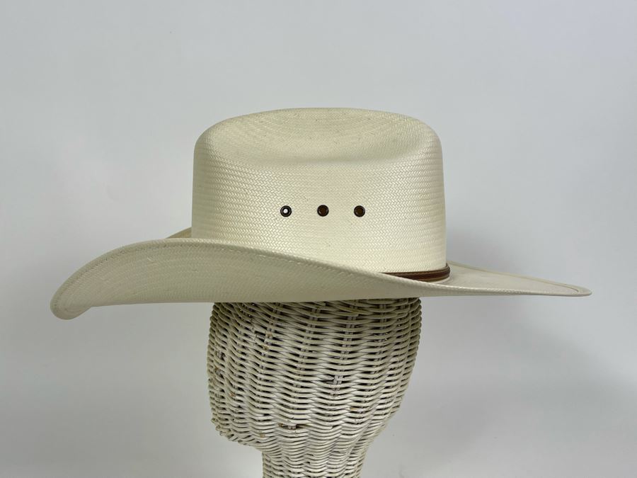 Stallion By Stetson Men's Straw Cowboy Hat Size 56/7 [Photo 5]