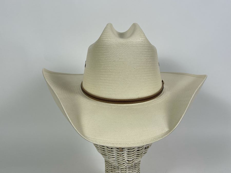 Stallion By Stetson Men's Straw Cowboy Hat Size 56/7 [Photo 9]