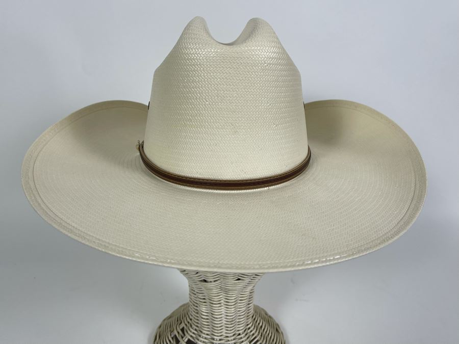 Stallion By Stetson Men's Straw Cowboy Hat Size 56/7 [Photo 7]