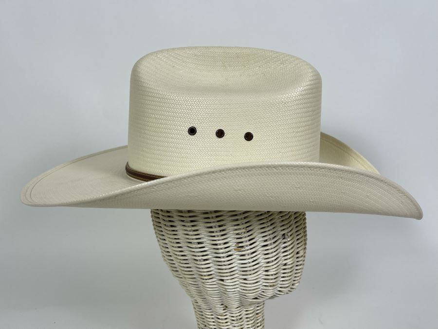 Stallion By Stetson Men's Straw Cowboy Hat Size 56/7 [Photo 8]