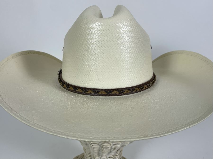 Men's Straw Cowboy Hat By Justin Size 7/56 [Photo 7]