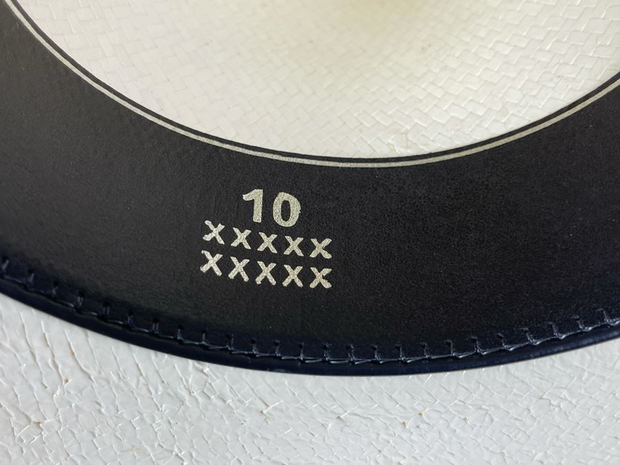 Men's Straw Cowboy Hat By Justin Size 7/56 [Photo 11]