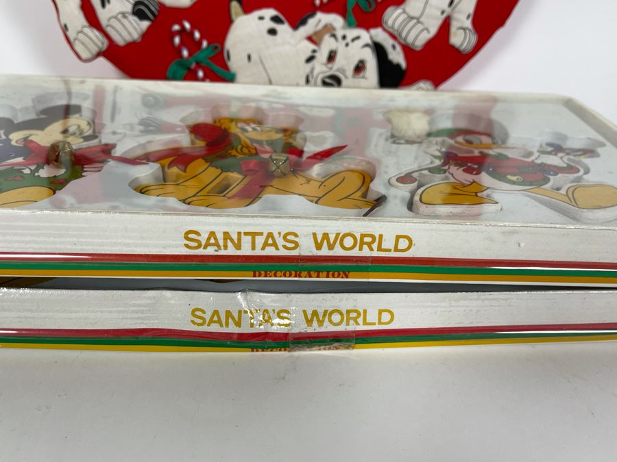 Disney's 101 Dalmations Wreath And (2) New Boxes Of Disney Ornaments From Santa's World [Photo 7]