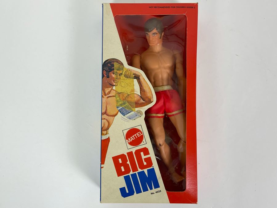New In Box Vintage 1972 Mattel Big Jim Action Figure No. 4332 (Rubber Band Inside Box That Holds Action Figure Has Broken) 10.5H [Photo 3]