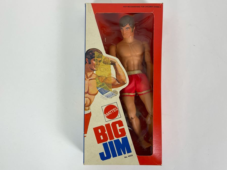 New In Box Vintage 1972 Mattel Big Jim Action Figure No. 4332 (Rubber Band Inside Box That Holds Action Figure Has Broken) 10.5H [Photo 2]