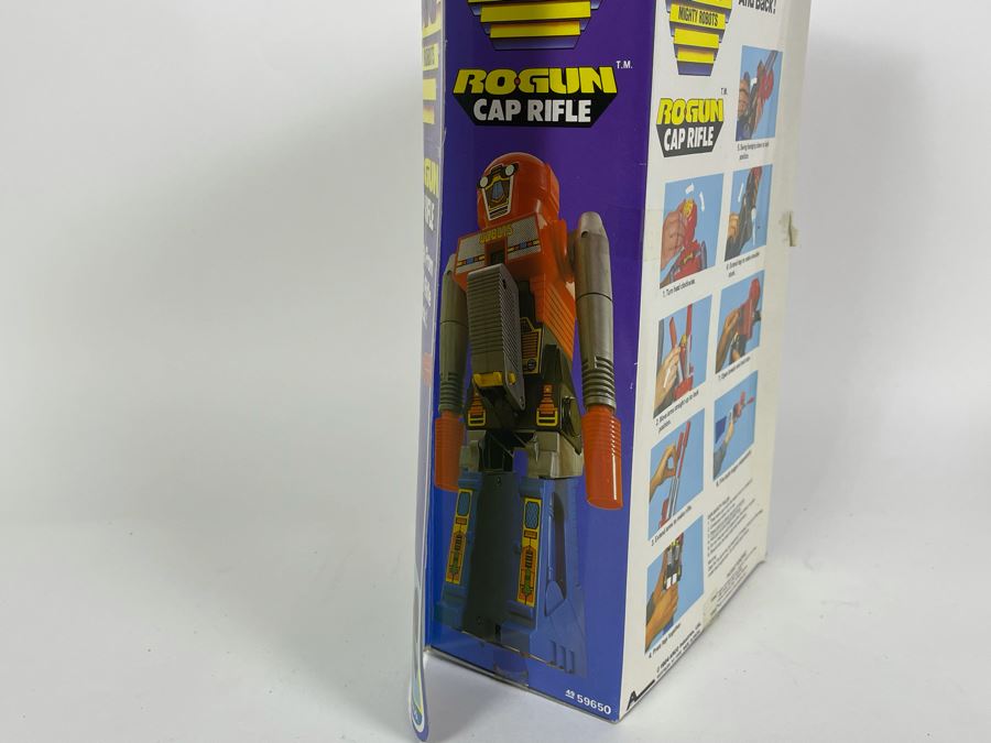 New In Box Vintage 1984 GoBots Mighty Robots RoGun Cap Rifle By Arco 14.5H [Photo 13]