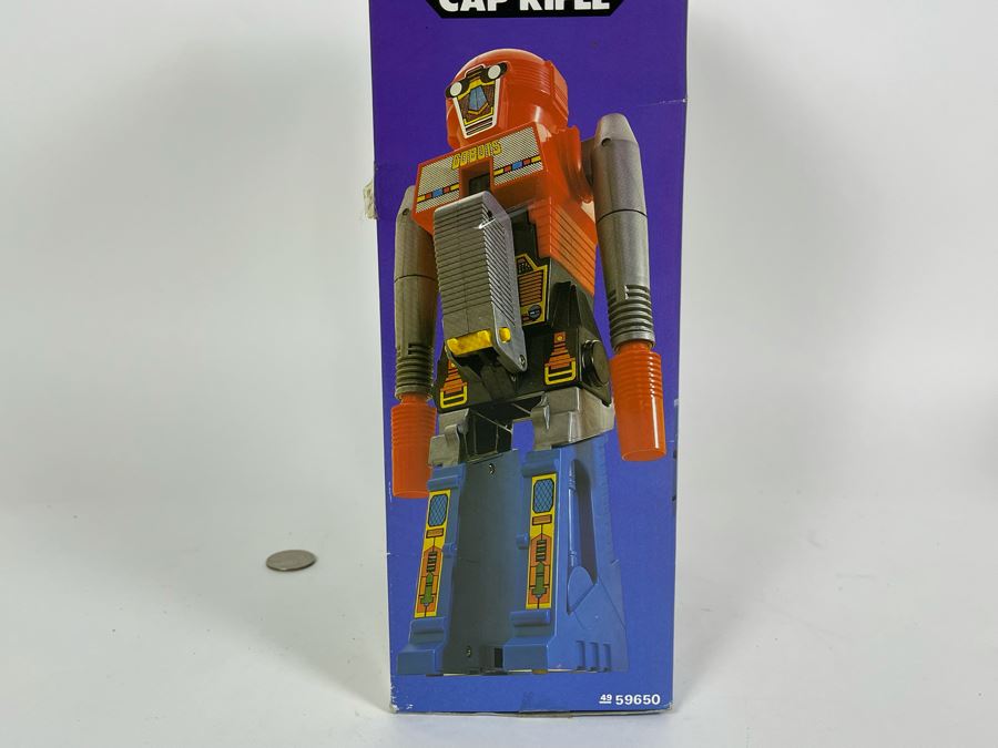 New In Box Vintage 1984 GoBots Mighty Robots RoGun Cap Rifle By Arco 14.5H [Photo 10]