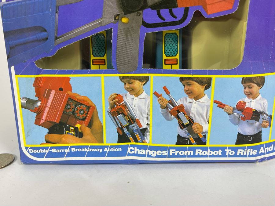 New In Box Vintage 1984 GoBots Mighty Robots RoGun Cap Rifle By Arco 14.5H [Photo 6]