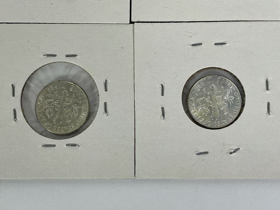 Twelve Uncirculated 1964 D Silver Roosevelt Dimes [Photo 20]