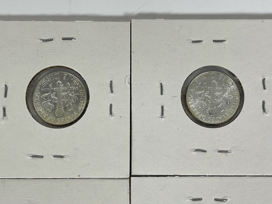 Twelve Uncirculated 1964 D Silver Roosevelt Dimes [Photo 17]