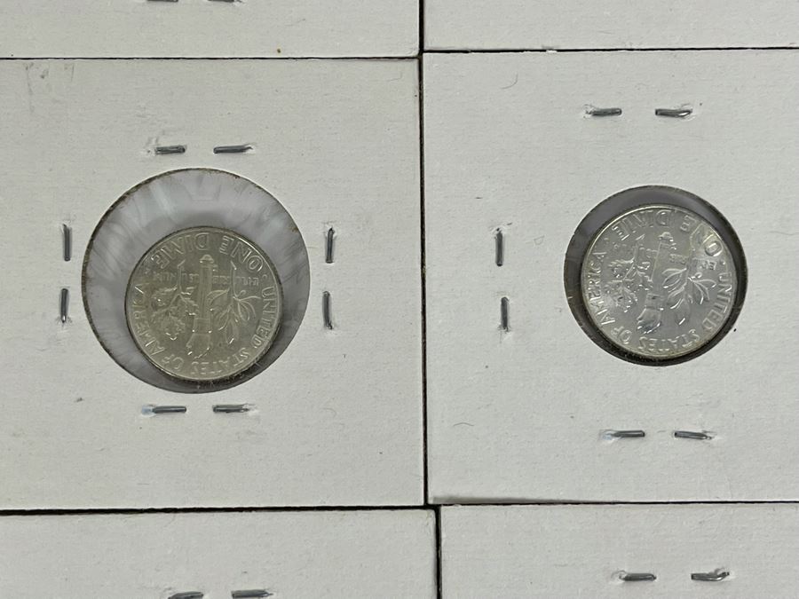 Twelve Uncirculated 1964 D Silver Roosevelt Dimes [Photo 19]