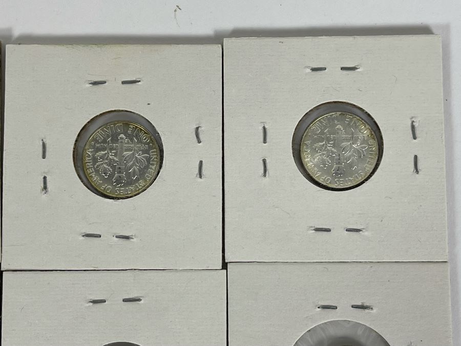 Twelve Uncirculated 1964 D Silver Roosevelt Dimes [Photo 11]