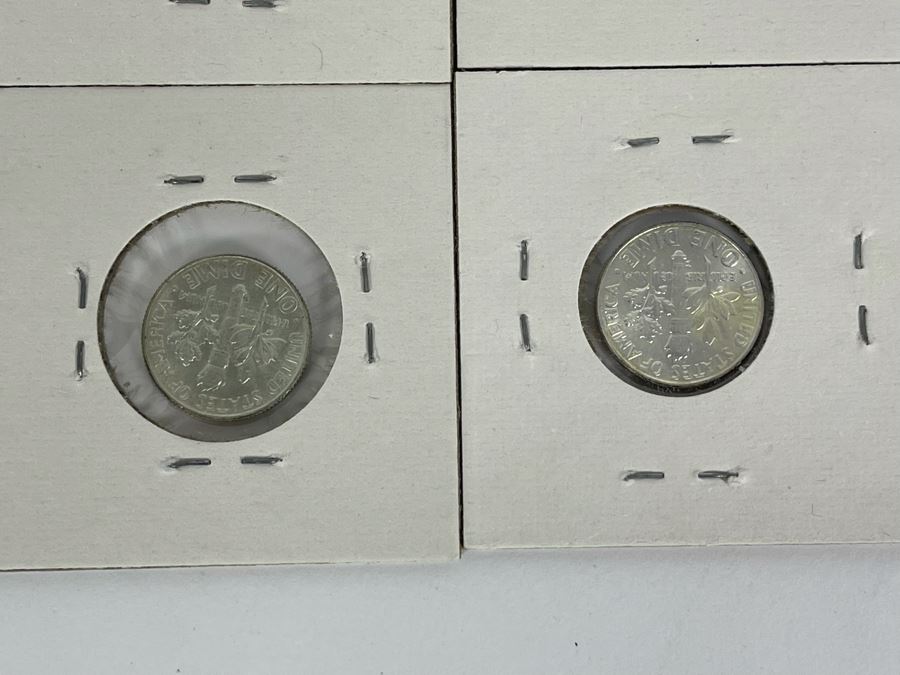 Twelve Uncirculated 1964 D Silver Roosevelt Dimes [Photo 15]