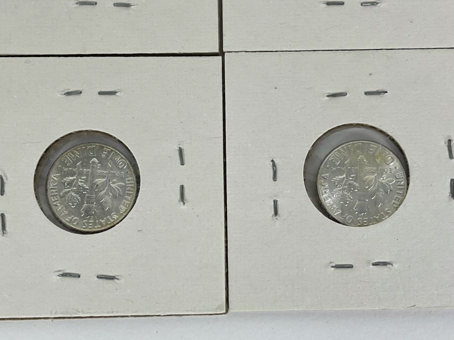 Twelve Uncirculated 1964 D Silver Roosevelt Dimes [Photo 15]