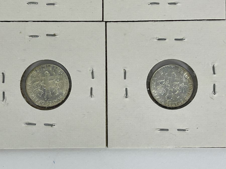 Twelve Uncirculated 1964 D Silver Roosevelt Dimes [Photo 15]