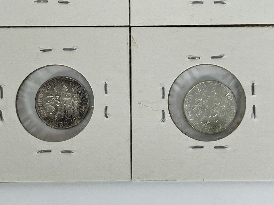 Twelve Uncirculated 1964 D Silver Roosevelt Dimes [Photo 14]