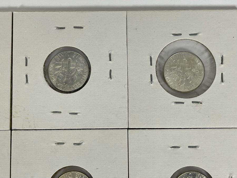 Twelve Uncirculated 1964 D Silver Roosevelt Dimes [Photo 11]