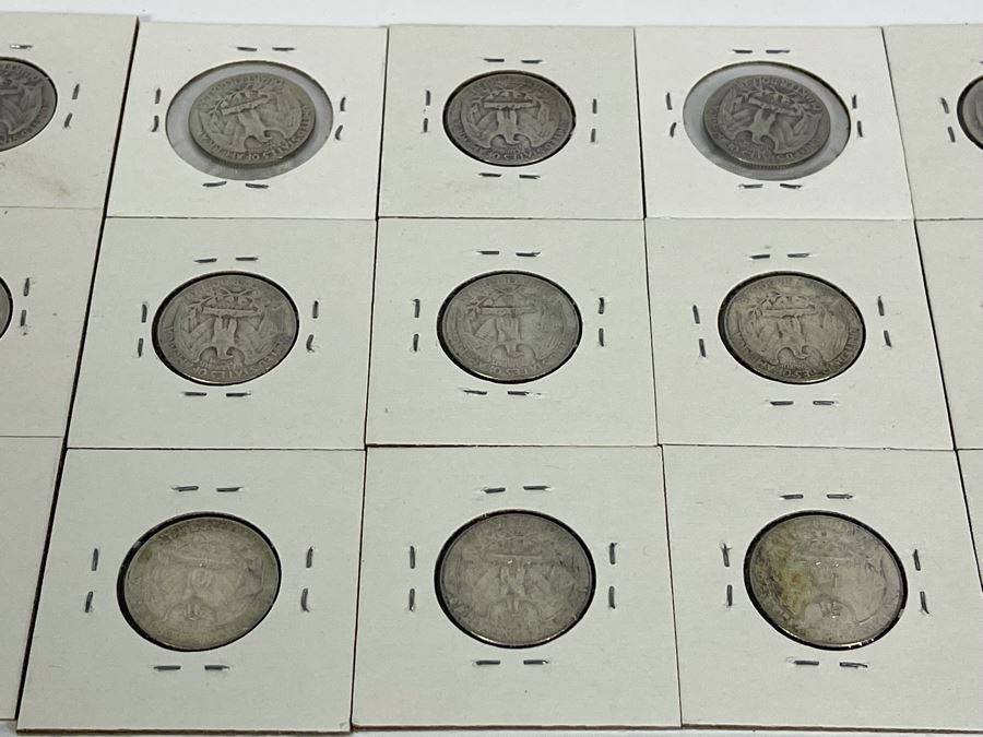 Collection Of Twelve Silver Quarters From 1941-1957 [Photo 23]