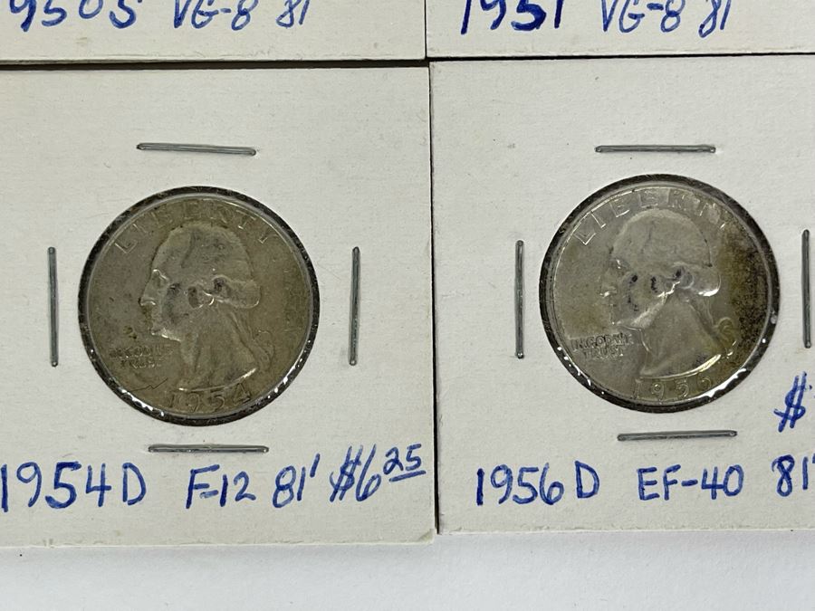 Collection Of Twelve Silver Quarters From 1941-1957 [Photo 10]