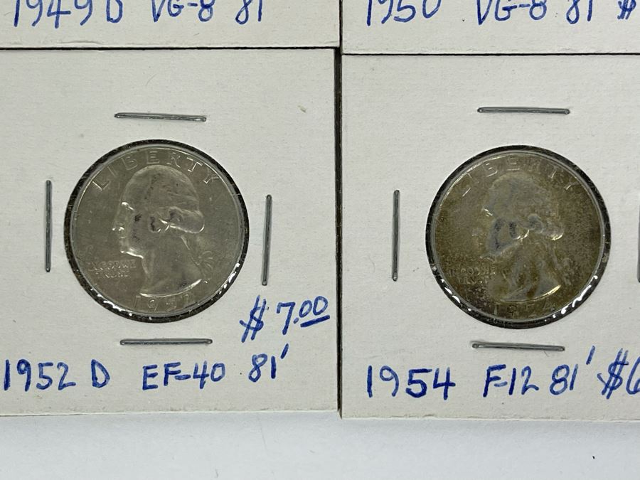 Collection Of Twelve Silver Quarters From 1941-1957 [Photo 9]