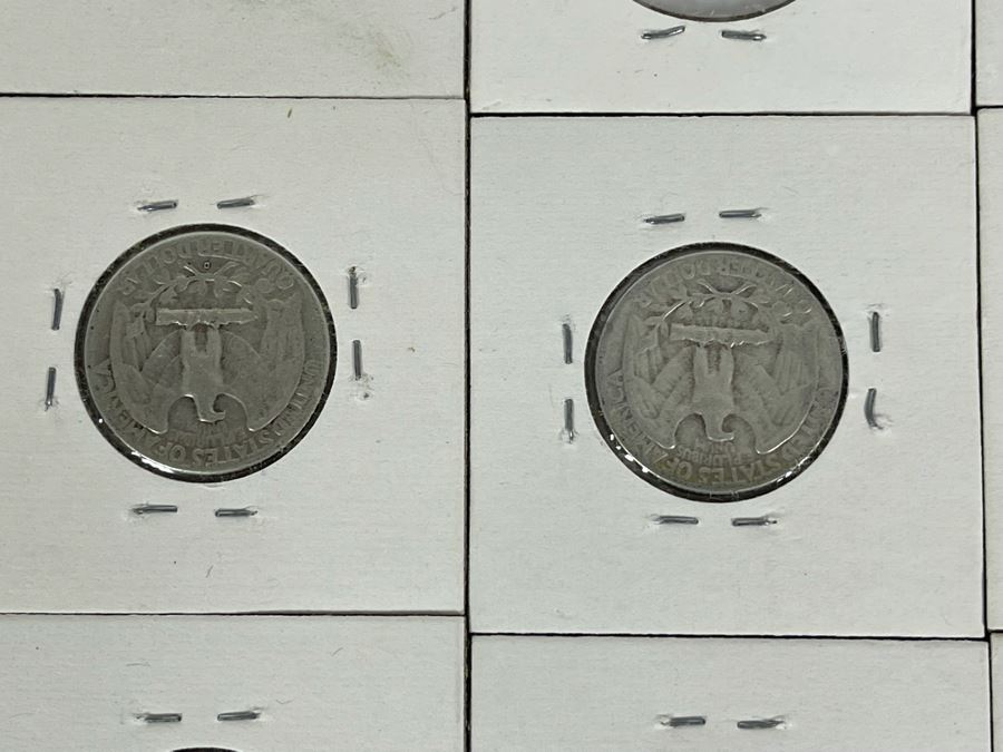 Collection Of Twelve Silver Quarters From 1941-1957 [Photo 16]