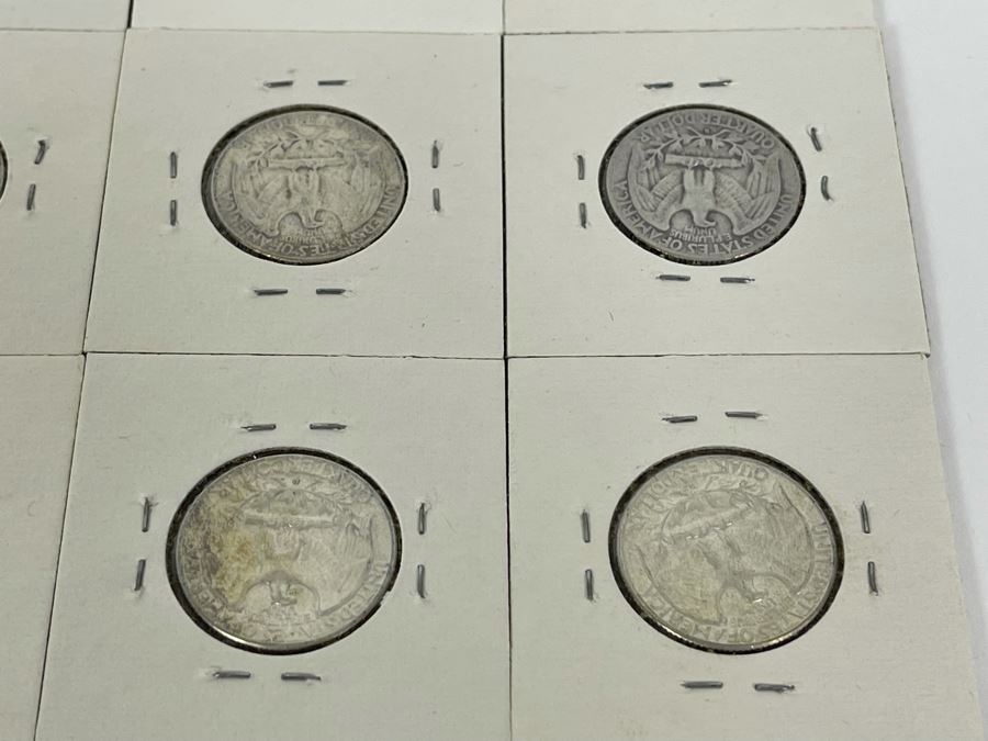 Collection Of Twelve Silver Quarters From 1941-1957 [Photo 22]