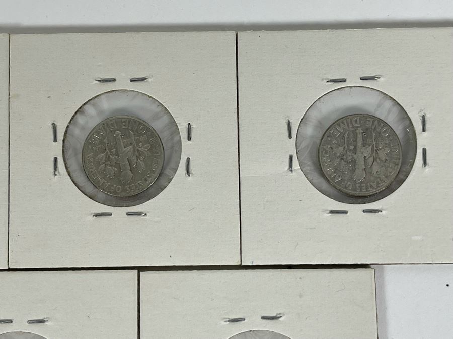 Seven Silver Roosevelt Dimes From 1959-1964 [Photo 9]