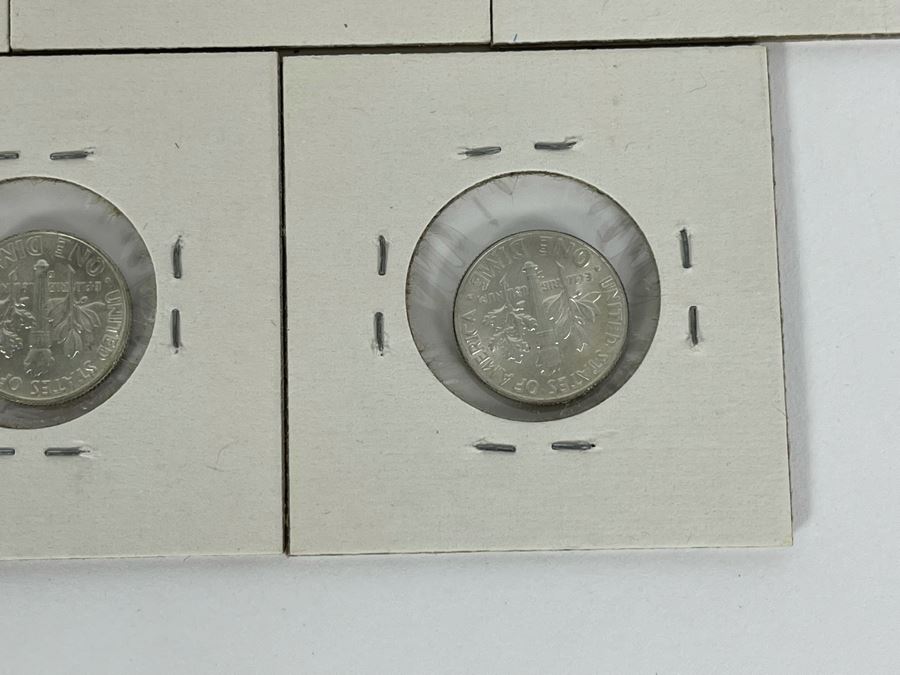 Seven Silver Roosevelt Dimes From 1959-1964 [Photo 11]