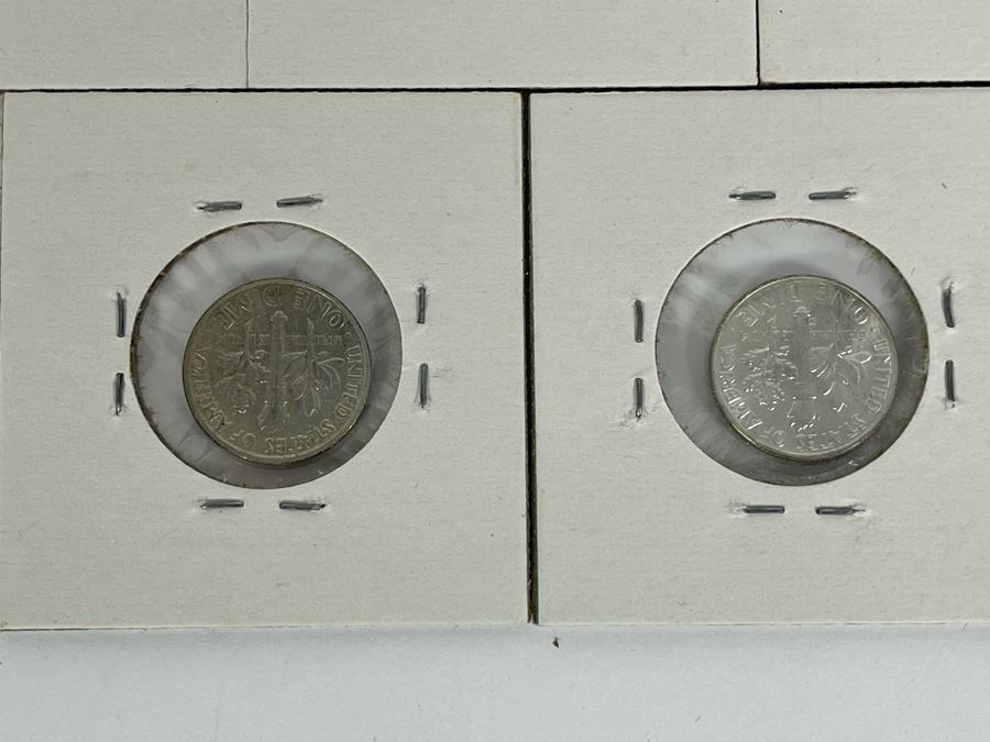 Seven Silver Roosevelt Dimes From 1959-1964 [Photo 10]
