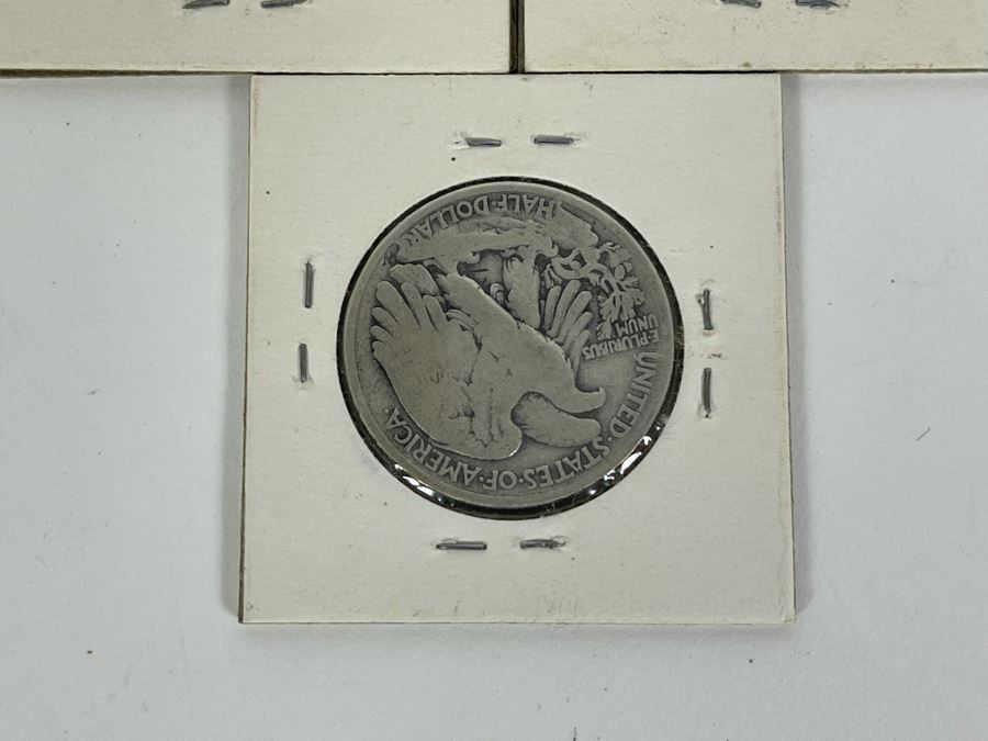 (2) 1934 Silver Walking Liberty Half Dollars And (1) 1935 Silver Walking Liberty Half Dollar [Photo 9]