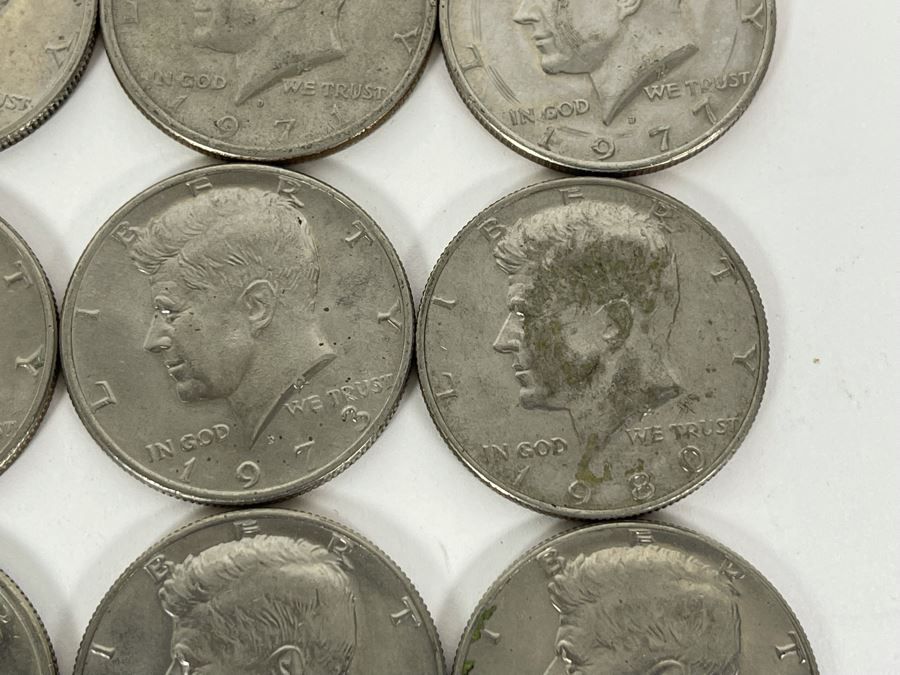 (19) Kennedy Half Dollars From 1971-1982 [Photo 8]