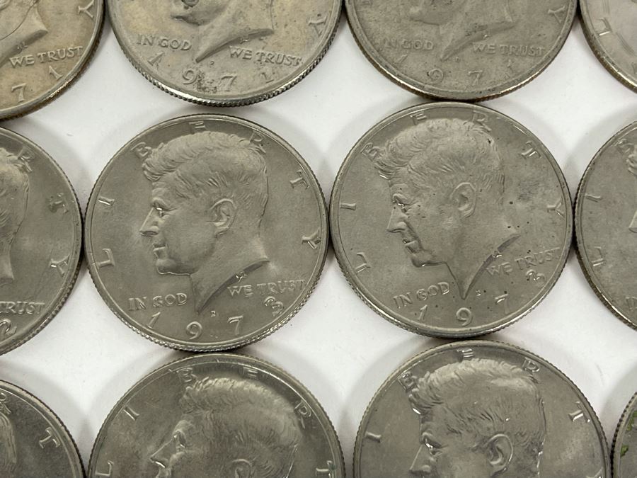 (19) Kennedy Half Dollars From 1971-1982 [Photo 7]