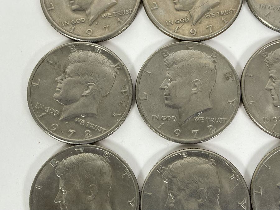 (19) Kennedy Half Dollars From 1971-1982 [Photo 6]