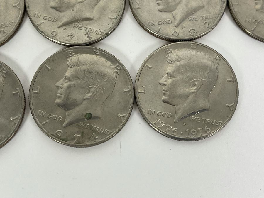 (19) Kennedy Half Dollars From 1971-1982 [Photo 13]